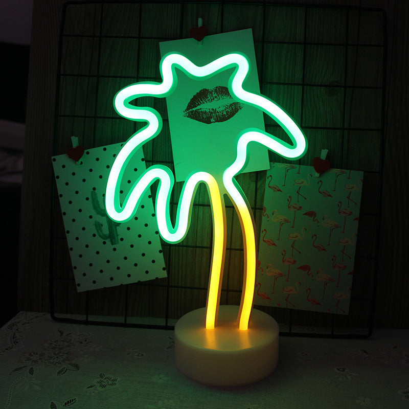Neon Night Light Table Lamp