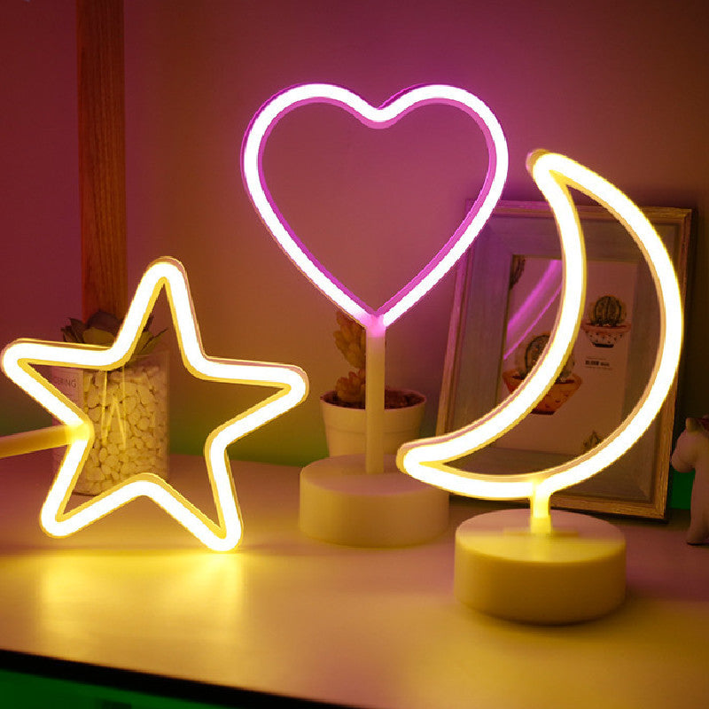 Neon Night Light Table Lamp